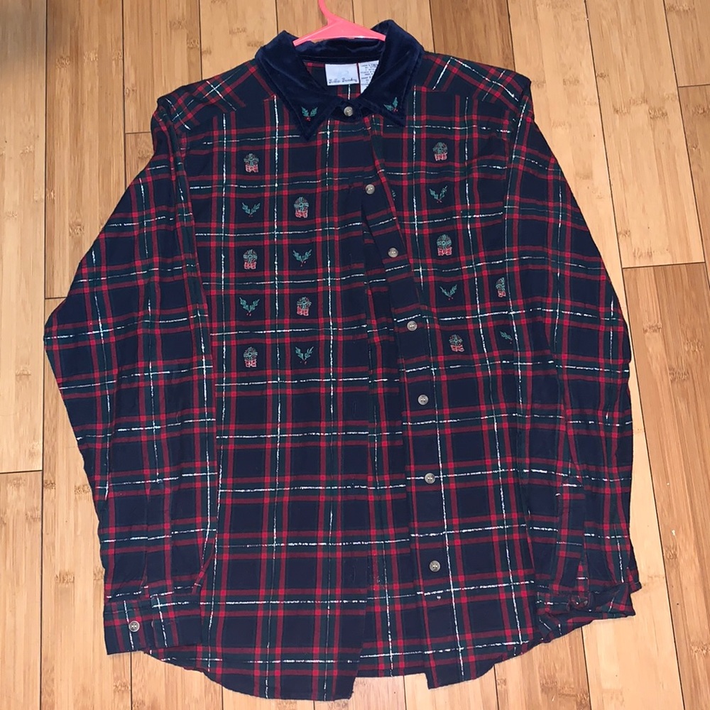Christmas themed button up